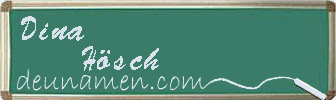 Dina Hösch Visitenkarte